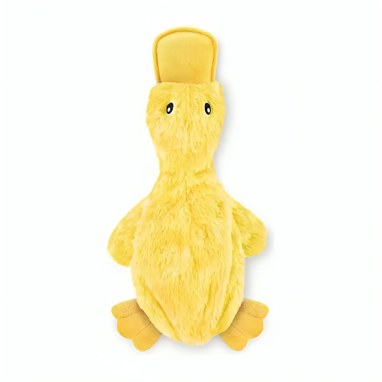 PATO JUGUETE PELUCHE PARA PERROS MASCOTAS CON SONIDO - 4