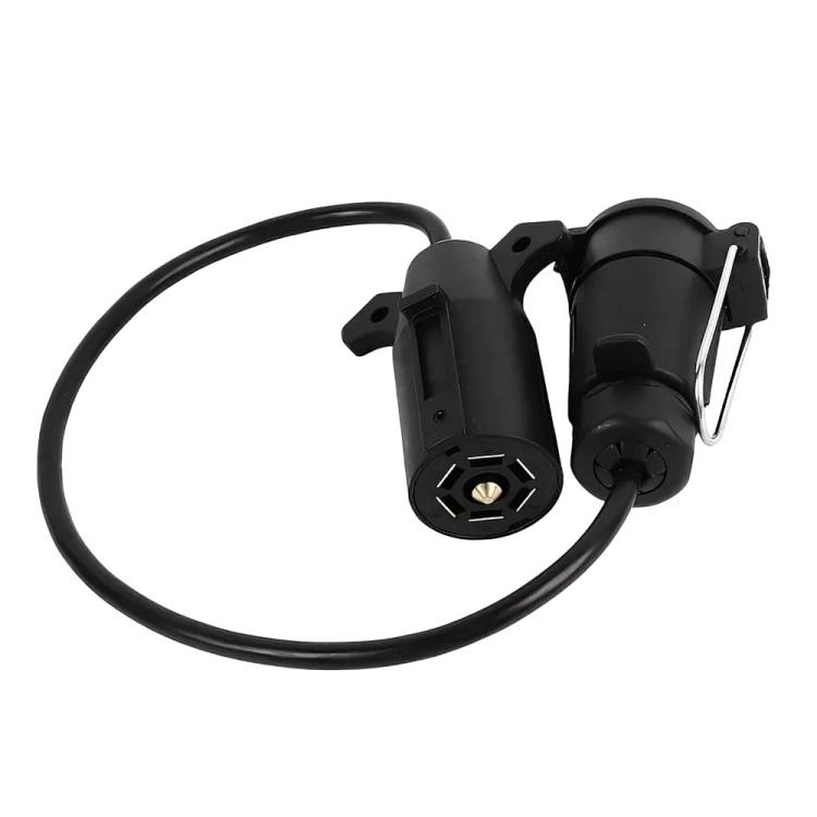 ADAPTADOR ENCHUFE VEHÍCULO AMERICANO REMOLQUE EUROPEO 7 PINES - 2