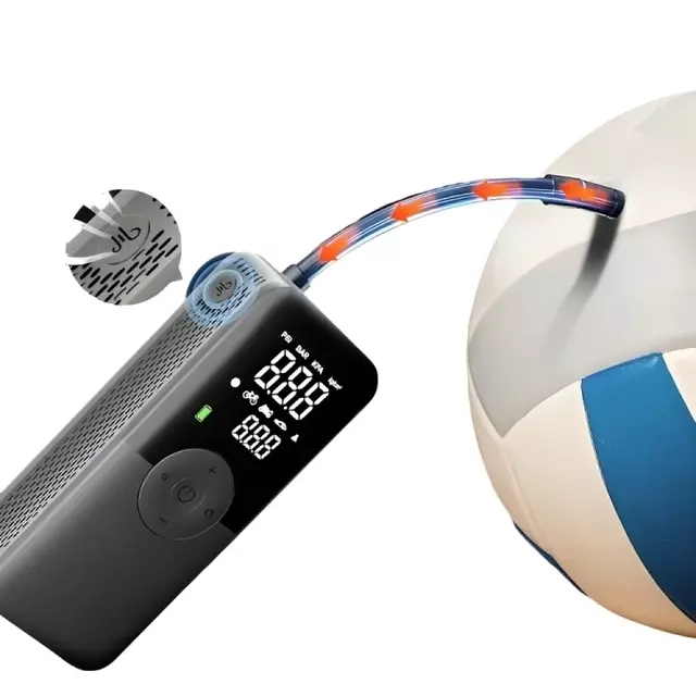 COMPRESOR AIRE 150PSI AUTO MOTO BICICLETA POWER BANK 2600MAH - 1