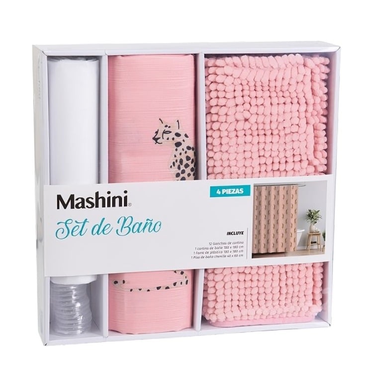 SET DE BAÑO EN CAJA 4 PIEZAS / JAGUAR – MASHINI - 1
