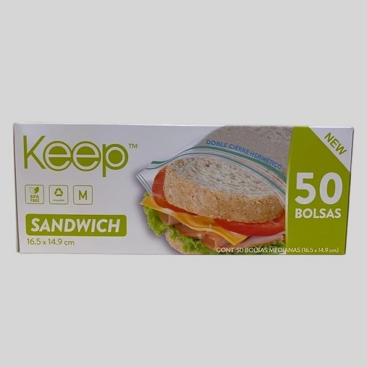 BOLSA HERMETICA SANDWICH 50UN - 1