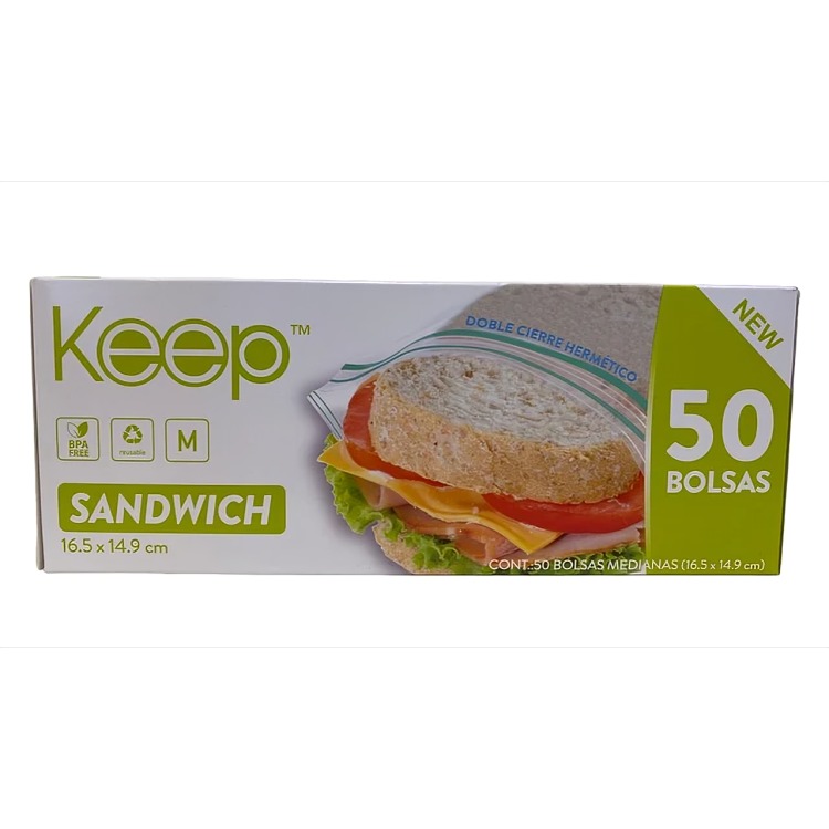 BOLSA HERMETICA SANDWICH 50UN - 2