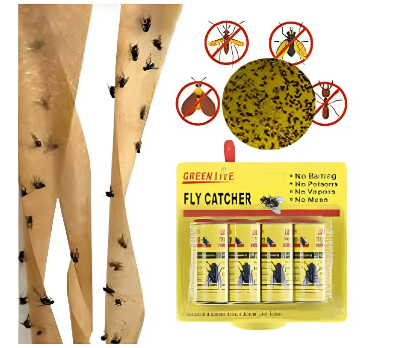 ROLLO ADHESIVO, ATRAPA MOSCAS E INSECTOS - 2