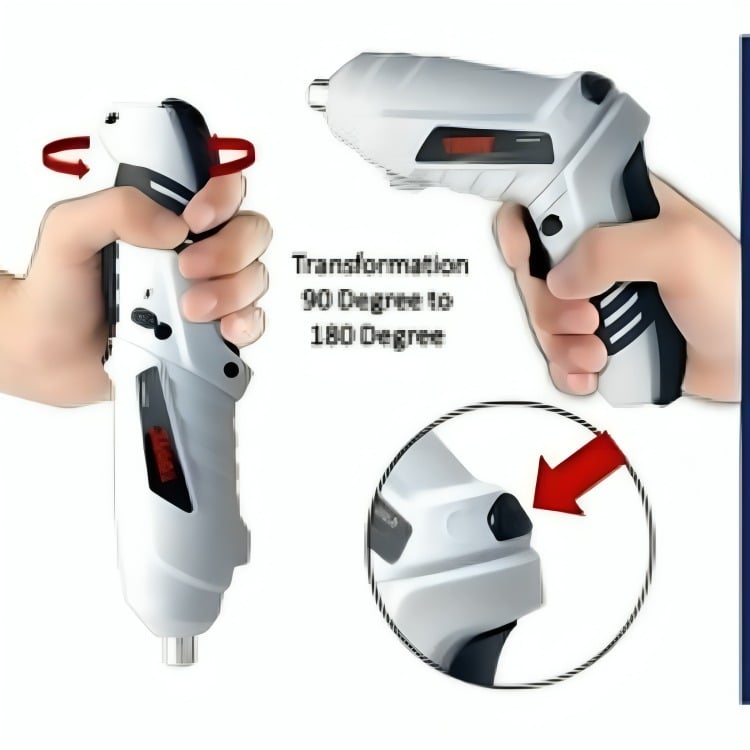 DESTORNILLADOR INALÁMBRICO X 45 PCS - EN COLOR BLANCO - 1