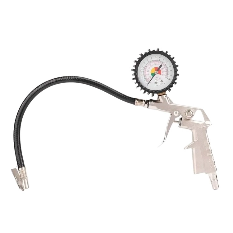 PISTOLA PARA INFLAR Y CALIBRAR NEUMATICOS CON MANOMETRO - 1