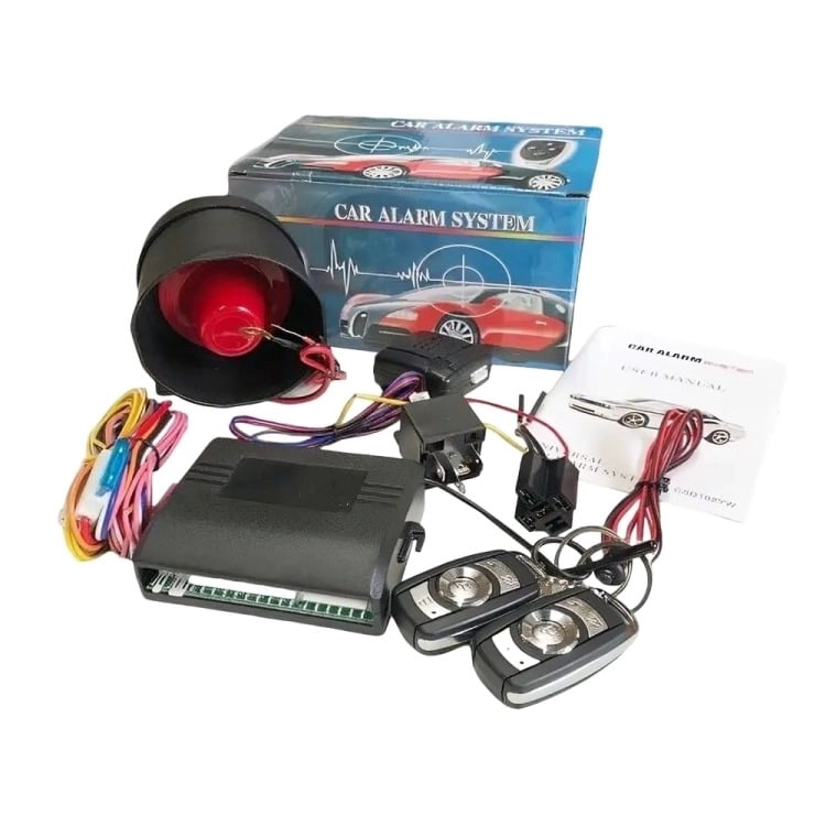 KIT ALARMA DE AUTO SISTEMA ROBOS SEGURIDAD 2 MANDOS - 1