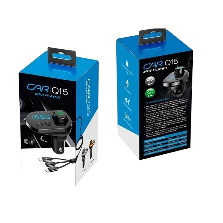 TRANSMISOR 5 EN 1 FM BLUETOOTH USB MP3 AUTO - 4