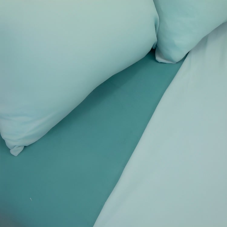 SÁBANAS DE POLAR COMPOSÉ KING / BICOLOR TURQUESA – DORAL - 2