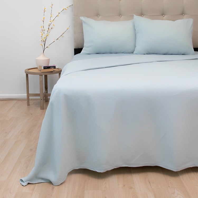SÁBANAS DE POLAR COMPOSÉ KING / BICOLOR CELESTE – DORAL - 2