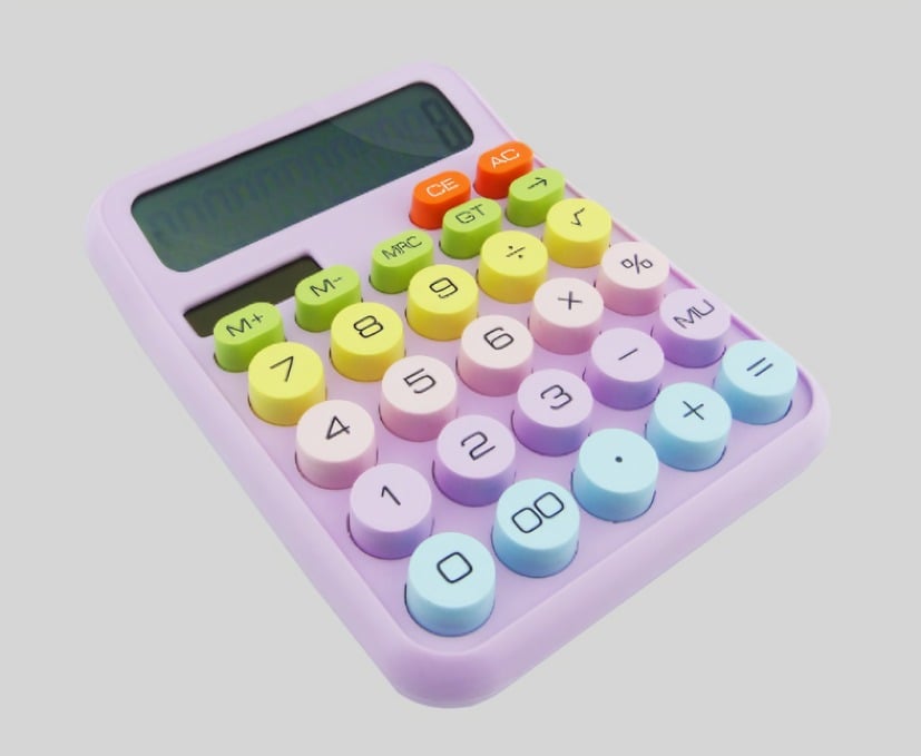 GENÉRICO CALCULADORA DE 12 DIGITOS A PILAS Y LUZ