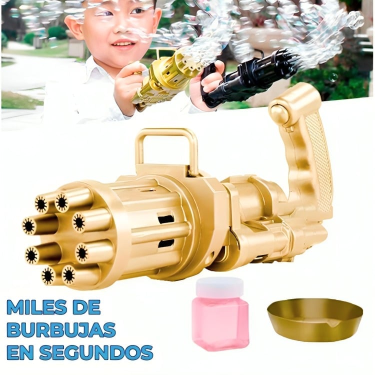 JUGUETE BURBUJAS PISTOLA DE BURBUJAS NIÑOS - COLOR AZAR - 1