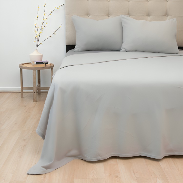 SÁBANAS POLAR LISA COMPOSÉ 2 PLAZAS / BICOLOR GRIS – DORAL - 3
