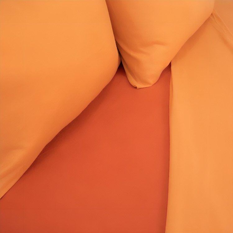 SÁBANAS POLAR LISA COMPOSÉ 2 PLAZAS / BICOLOR TERRACOTA – DORAL - 1