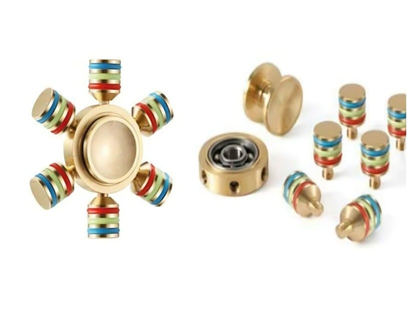 SPINNER ANTI-STRESS METALICO CON 6 PUNTAS - 2