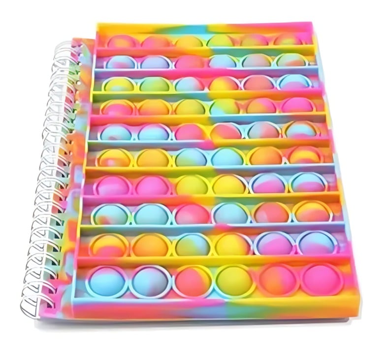 CUADERNO TAPA DE SILICONA DISEÑO POPPER - 2