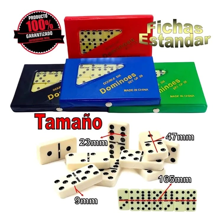 JUEGOS DE DOMINO ESTUCHE 28 PIEZAS - 1