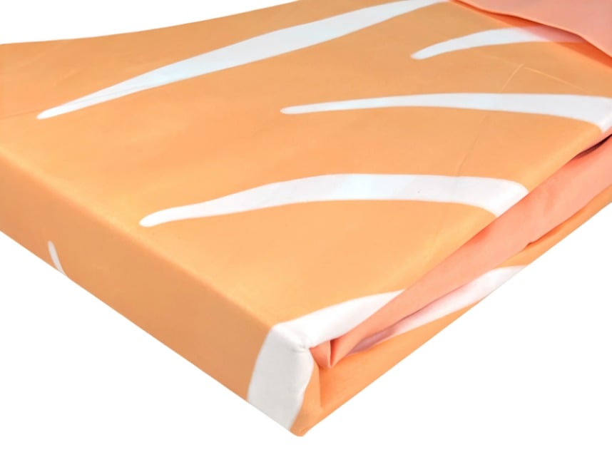 SÁBANAS ATERCIOPELADA COMPOSÉ KING  RAMAS CORAL EN COLOR BLANCO - 2