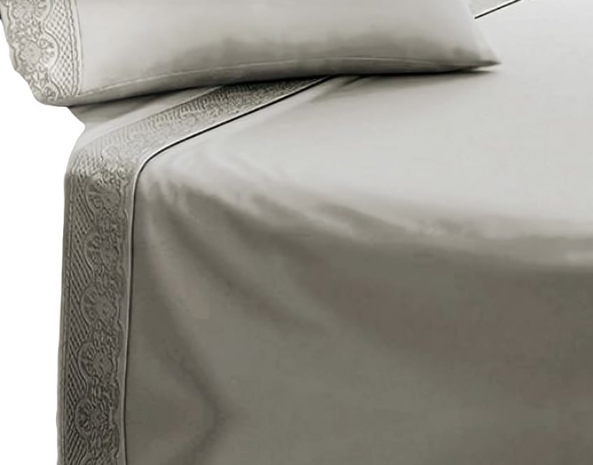 SÁBANAS MICROFIBRA BRODERIE SANTORINI 2 PLAZAS BEIGE - 3