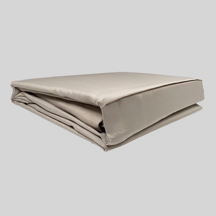 JUEGO DE SÁBANAS MARINA LISA 1.5 PLAZAS GRIS CLARO - 1