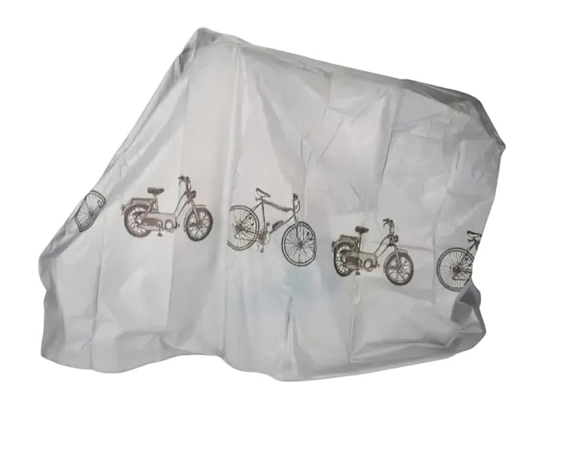 CARPA FUNDA LONA CUBRE MOTO BICICLETA CON DISEÑO - 1