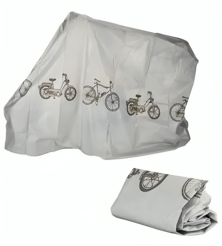 CARPA FUNDA LONA CUBRE MOTO BICICLETA CON DISEÑO - 3