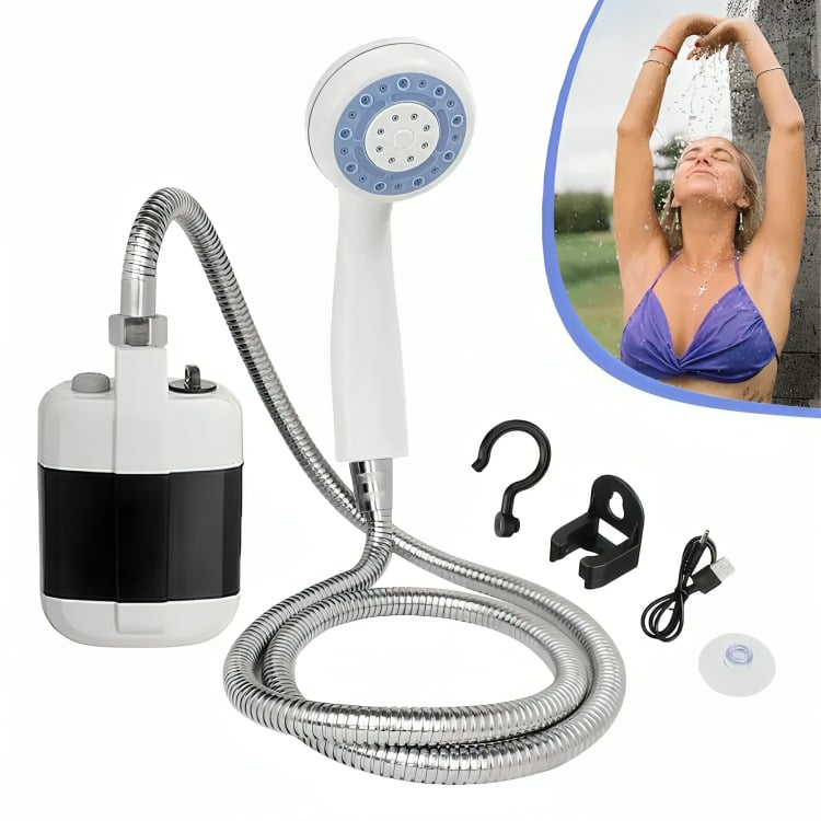 DUCHA PORTÁTIL PARA CAMPING DUCHA RECARGABLE AL AIRE LIBRE - 1