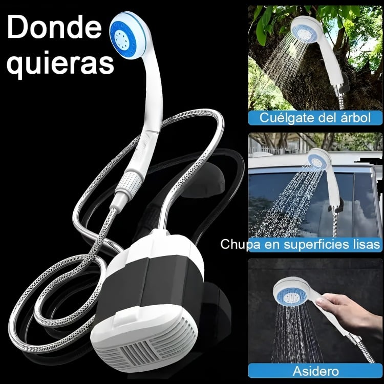 DUCHA PORTÁTIL PARA CAMPING DUCHA RECARGABLE AL AIRE LIBRE - 5