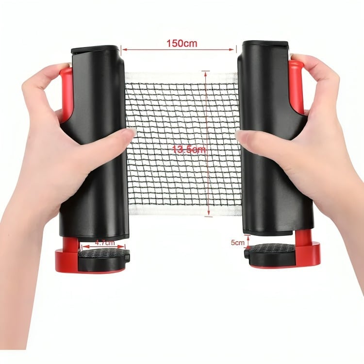 RED PING PONG - MALLA RETRACTIL ADAPTABLE A CUALQUIER MESA - 4