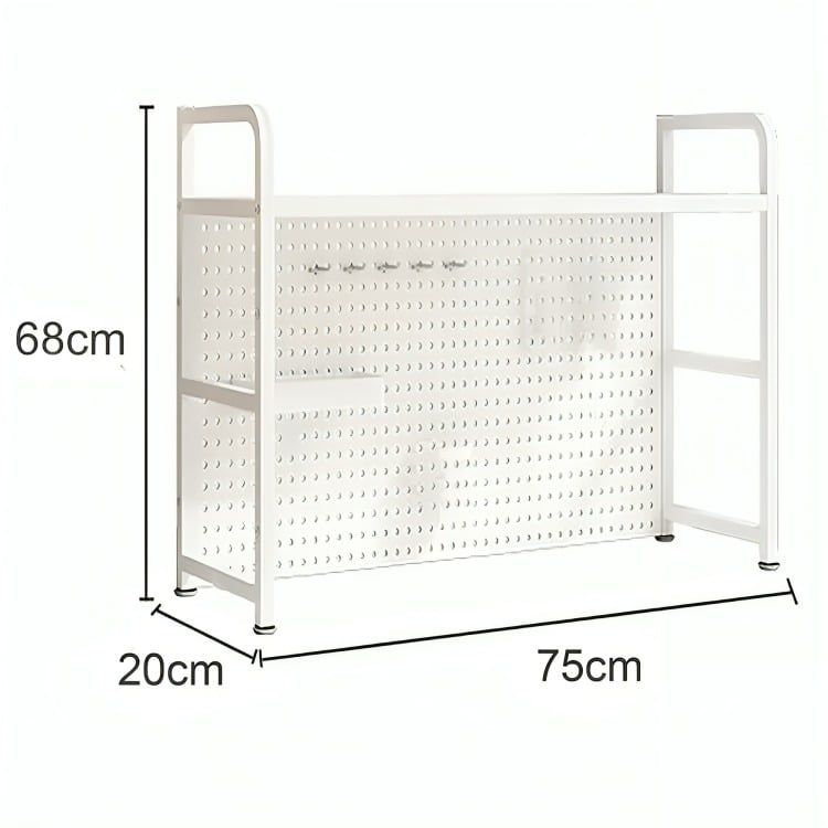 RACK ESTANTE ORGANIZADOR DE ESCRITORIO 1 NIVEL 75X68X20 - 4