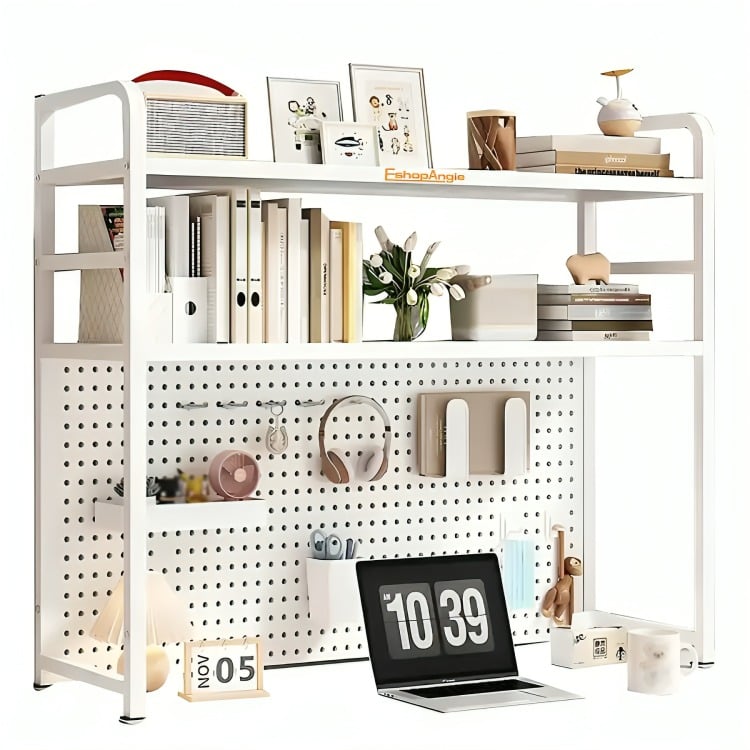 RACK ESTANTE ORGANIZADOR DE ESCRITORIO 2 NIVELES 75X98X20 - 2