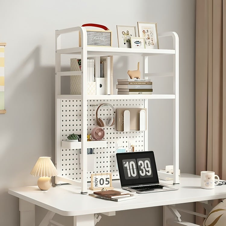 RACK ESTANTE ORGANIZADOR DE ESCRITORIO 2 NIVELES 55X98X20 - 1