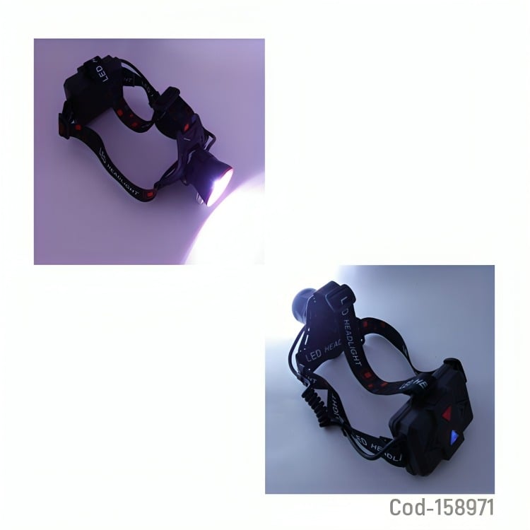 LINTERNA MINERO 6 Y 1 LED CON 3 PILAS RECARGABLE - 2