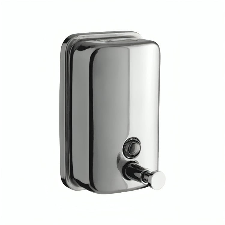 DISPENSADOR JABÓN LIQUIDO ACERO INOXIDABLE 500ML /PLATEADO - 3