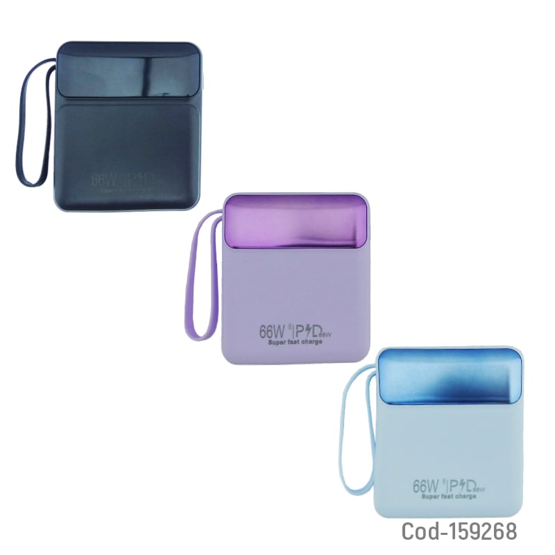 BATERÍA EMERGENCIA 20000MAH 66W 2USB TYPE-C - 2