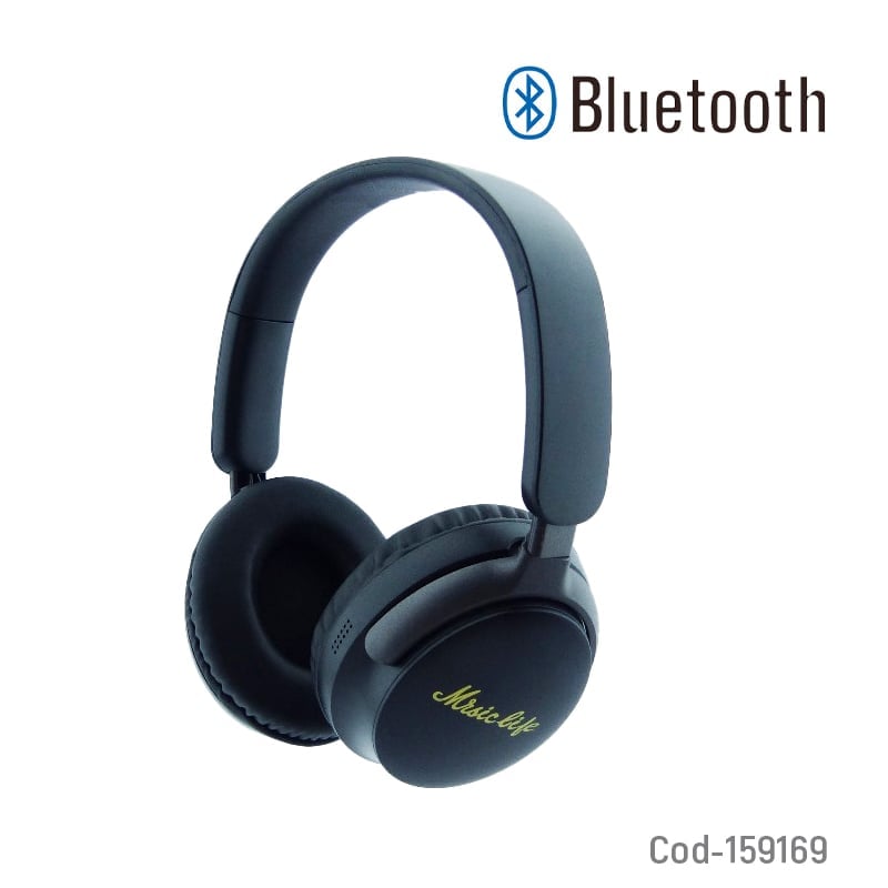 AUDÍFONO CINTILLO BT AKZ-22 EN COLOR NEGRO TF-FM - 3