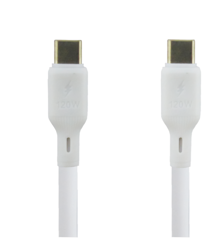 CABLE DOBLE TYPE-C 60W 1M DATOS/CARGA CAJA - 1