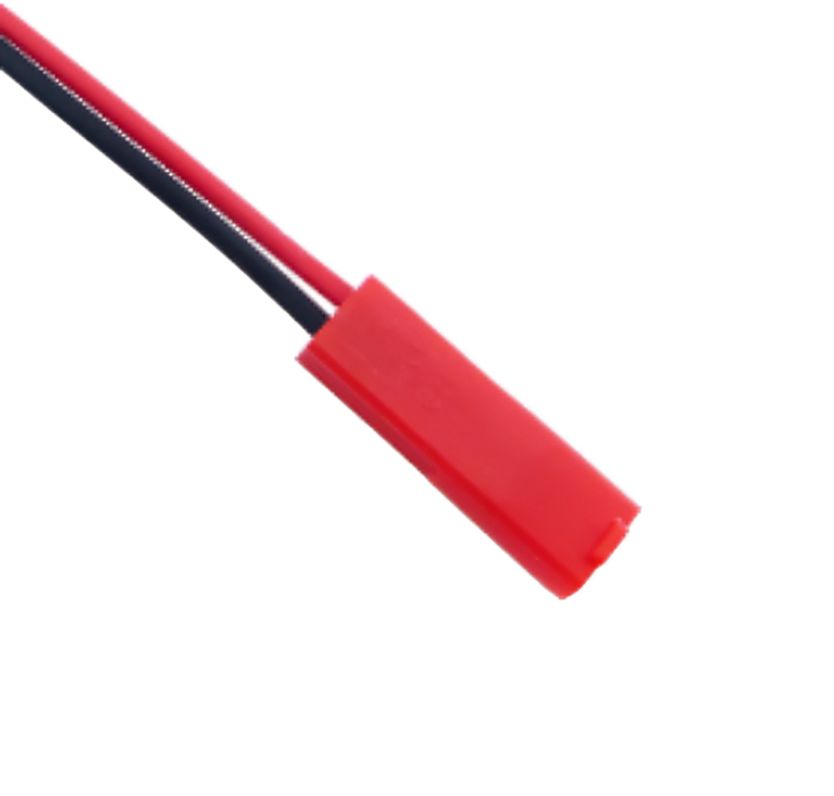 CABLE JST 2 PIN 10CM EN COLOR ROJO/EN COLOR NEGRO X1 - 1