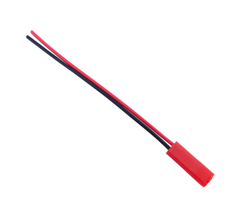 CABLE JST 2 PIN 10CM EN COLOR ROJO/EN COLOR NEGRO X1 - 3