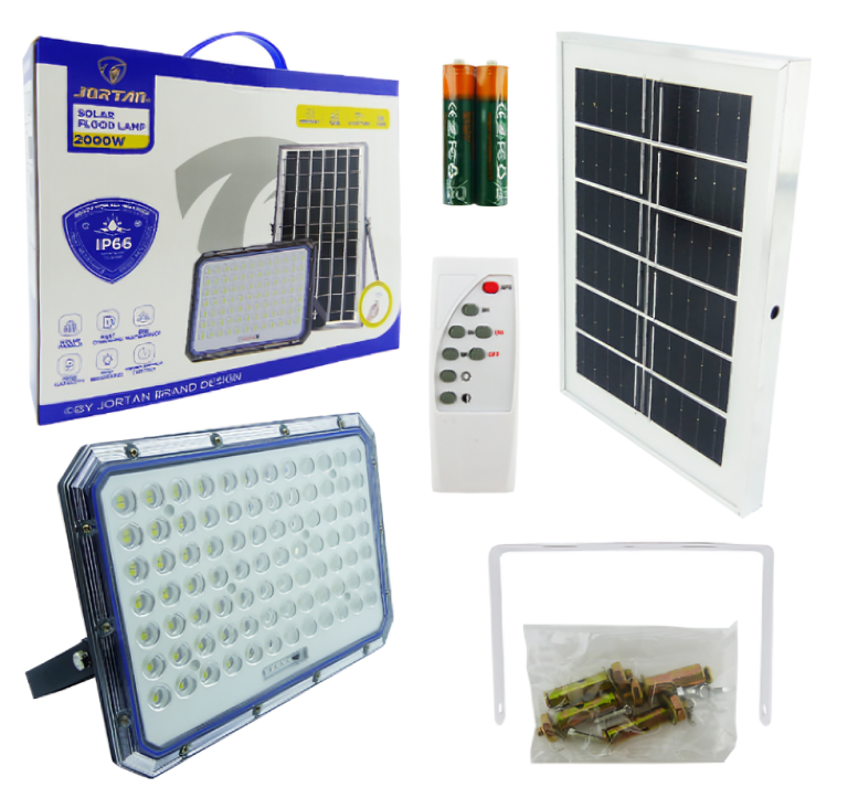 PROYECTOR SOLAR 2000W 160 LED ZY2000 CONTROL - 2