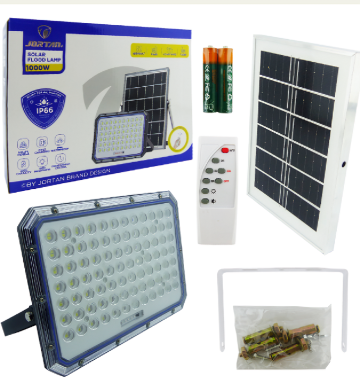 PROYECTOR SOLAR 1000W 120 LED ZY1000 CONTROL - 1