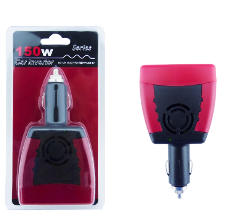 INVERSOR VOLTAJE AUTO 12V 150W USB - 2