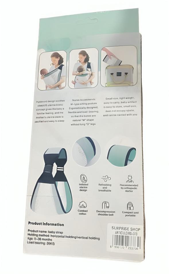 CANGURERA BOLSA DE APOYO PARA LACTANCIA MOCHILA PORTABEBE - 2