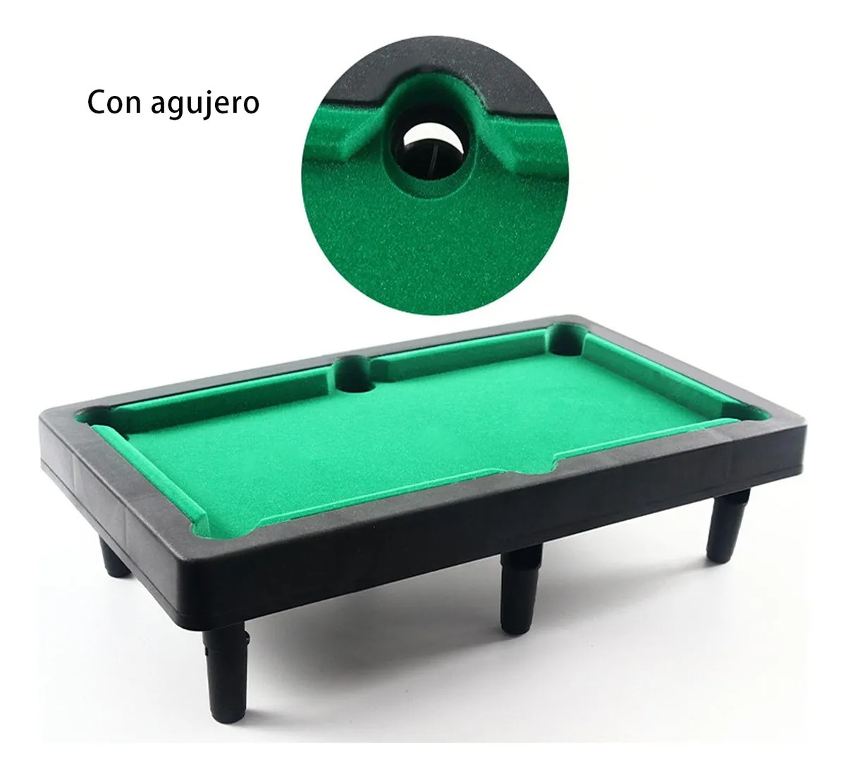 MINI MESA DE BILLAR POOL - JUEGO INFANTIL PARA FIESTAS - 1