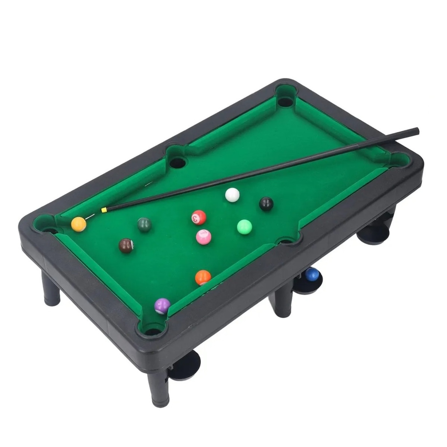MINI MESA DE BILLAR POOL - JUEGO INFANTIL PARA FIESTAS - 4