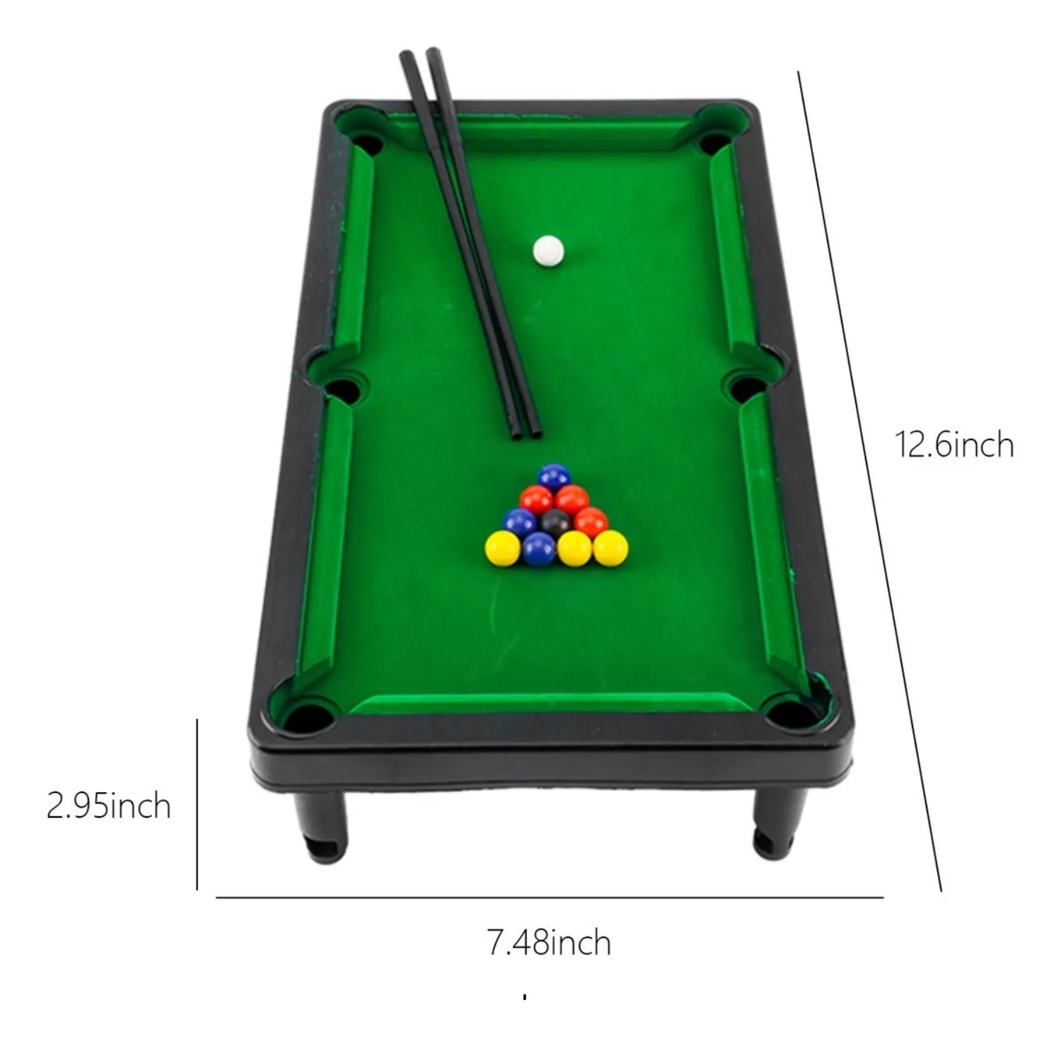 MESA DE BILLAR DE PLASTICO PARA NIÑOS - MULTICOLOR - 2