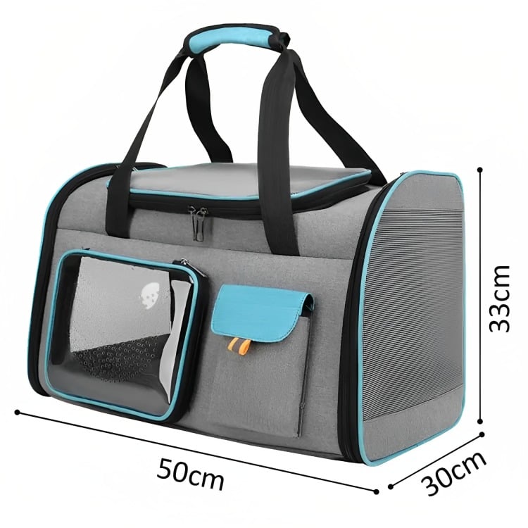 BOLSO TRANSPORTADOR PARA MASCOTA VIAJE MOCHILA TRANSPIRABLE - 4