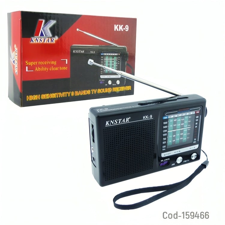 RADIO MULTIBANDA KNSTAR MOD.KK.9 9 BANDAS NEGRO - 1