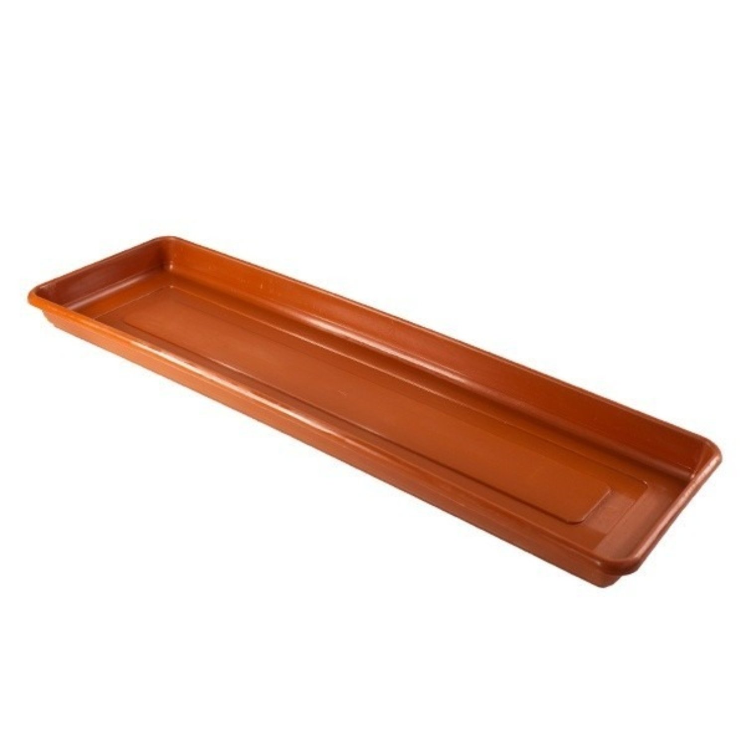 PACK X4 PLATO DE MACETA RECTANGULAR DURA KOTTA 44CM / TERRACOTA – REYPLAST - 2