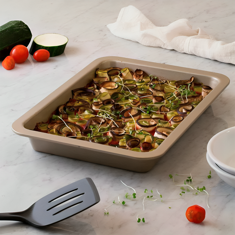 MOLDE ASADERA 37×27 CM NON STICK GOLD – ILKO ANTIADHERENTE - 1