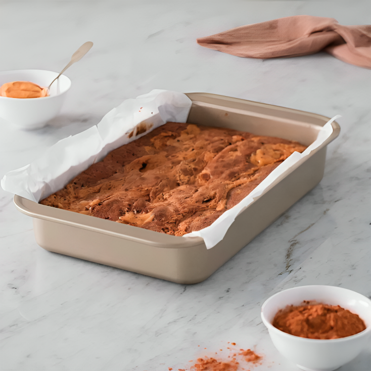 MOLDE ASADERA 33×19 CM NON STICK GOLD – ILKO ACERO INOXIDABLE. - 1